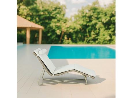 WOVEN - Grey Base Aluminum Sun Lounger