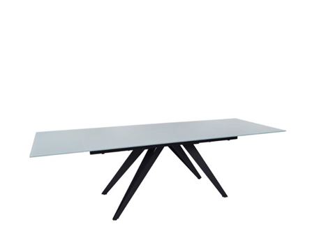 TILLER - Rectangular Glass Extendable Dining Table