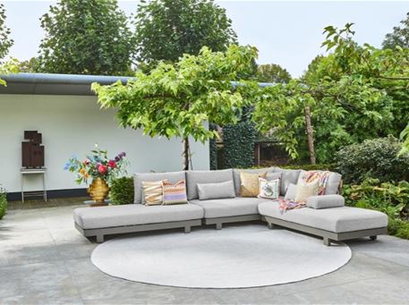 PESARO - Outdoor Sectional With Aluminum Frame