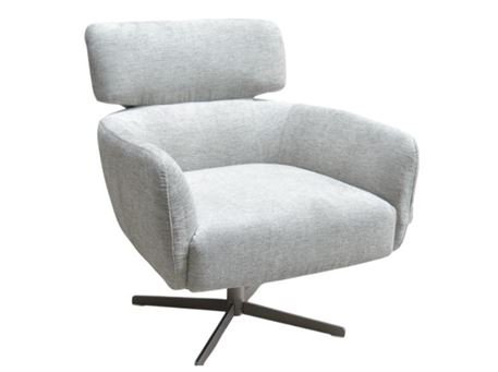 SOLO - Light Grey Fabric Armchair 