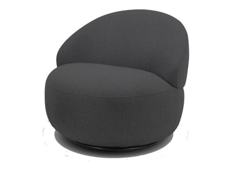 DESIRE - Grey Fabric Swivel Chair 