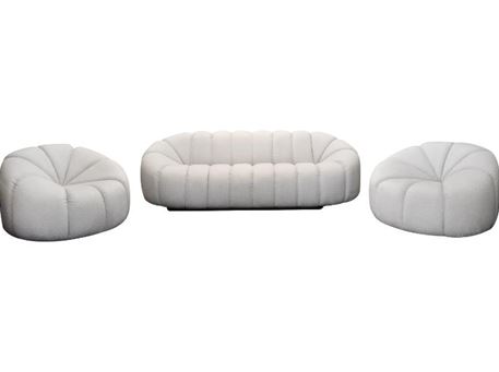 REPUBLIC - white contemporary living set. 