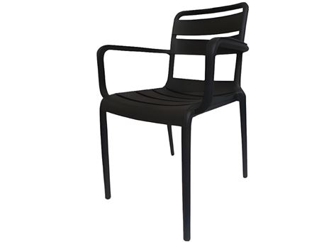 P-305 - Modern Dining Chair, With Arms.