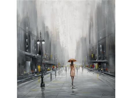 FR-I-30304-1 - Hand-made contemporary oil painting artwork.