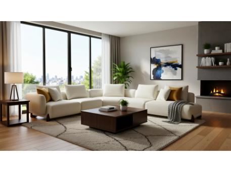 WHISPER - Simple and modern living room sectional sofa.