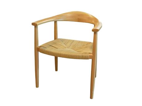 1439 - Naturel wood dining chair.