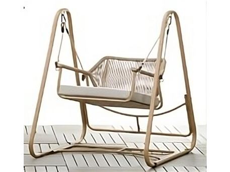 RH 95 - Bronze colored single seater swing.