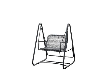 RH 96 - Black colored single seater swing.