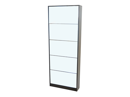 17017 - Shoe cabinet with mirror face.