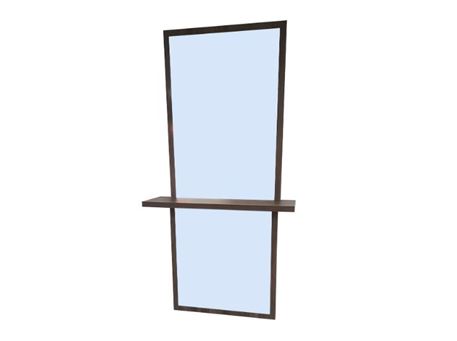 PONZA - Wall mounted mirror with console shelf.
