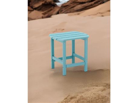 NORMAN - Outdoor wooden side table.
