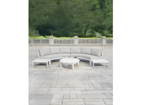 RIPPLE - Curved outdoor bench.