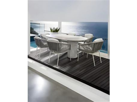 SASHA - Modern concrete dining table set.