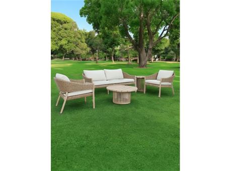 CAIRNS - Naturel wood color outdoor living set.