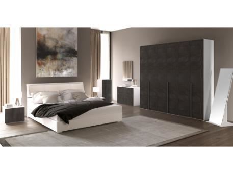 NEWEVA - Dark grey King Size Bedroom.