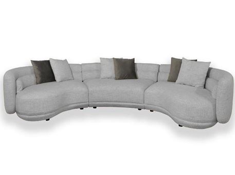AURA - Curved Modern Grey local corner