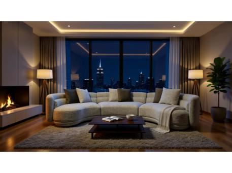 AURA - Curved Modern Grey local corner