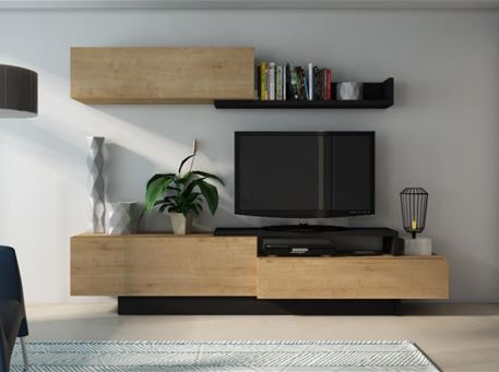 SOHO-8068 - Simple Modern HAMILTON / GRAPHITE Tv Unit