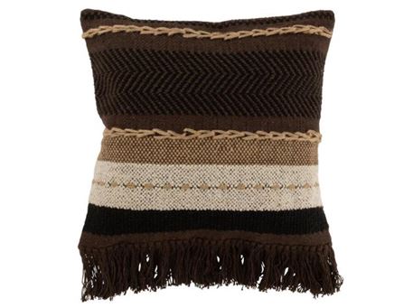 3470-Brown/black/beige cushion