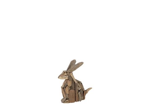 21024-Wooden rabbit peices