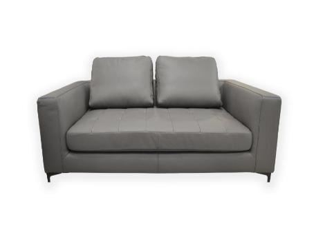 RIMINI - Grey Genuine Leather Sofa 