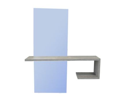 NOEMI-Wall mounted Mirror with Shelf