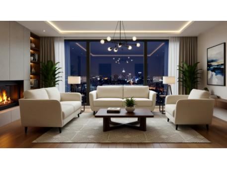 ALEXANDER-White Modern Salon