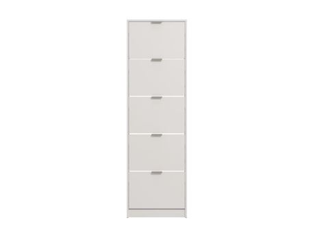 CB-BASE-White Glossy Shoe Cabinet 193cm