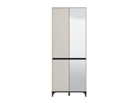 FLANNAN-4081-Cashmere/Black Shoe Cabinet