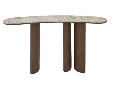 WF-1A037-Curve Console Marble Top