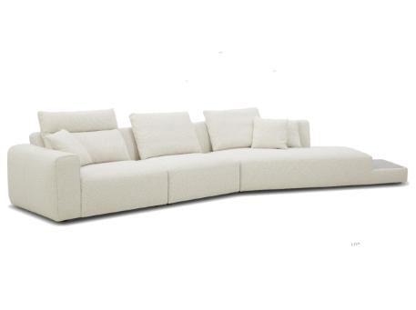 KAYA- White Sofa With Attached Table
