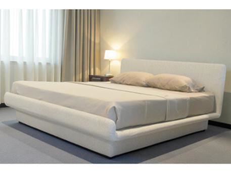 SUNROOM-Beige Upholstered King Bed