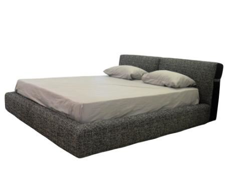 TWILIGHT-Dark Grey Upholstered King Bed 