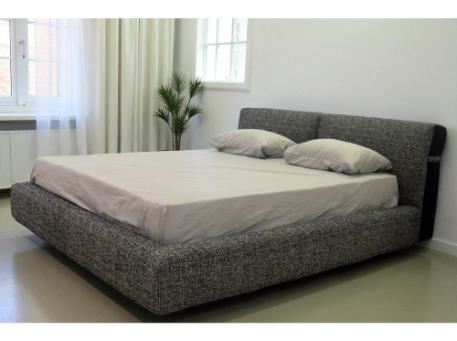 TWILIGHT-Dark Grey Upholstered King Bed 