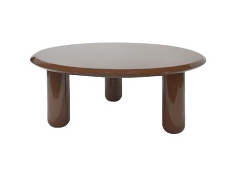 1B002A-Brown Glossy Coffee Table