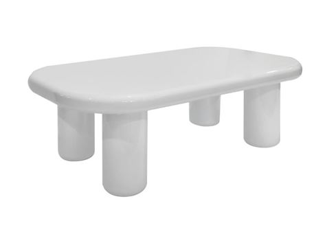 1B011W-Rectangular White Glossy Table