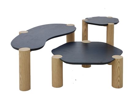 WF-Black Top With Light Oak Set