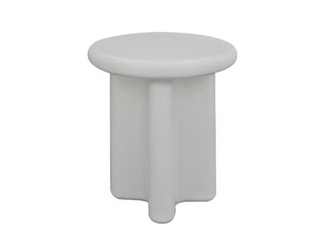 1B038-Matt White Side Table