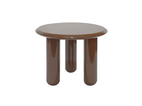 1B003W-Glossy Brown Side Table