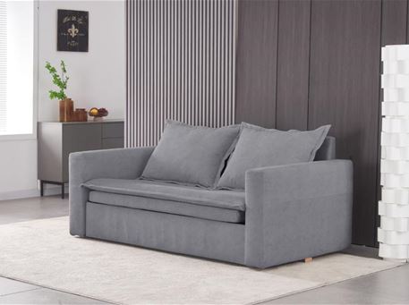 WY33- Three Seaters Sofa Bed Dark Grey