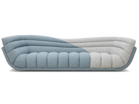 APOLLON-Blue & Grey Couch 