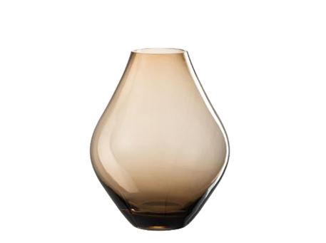 23347-Vase Glass Amber Small