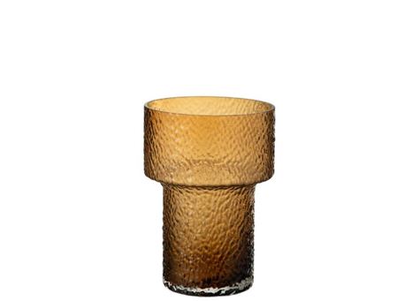 48055-Vase Glass Brown Small 