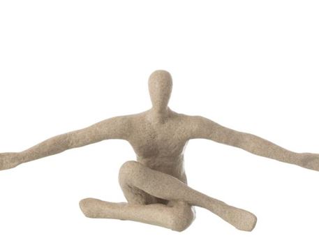 50127-Figure Arm Open Resin Beige