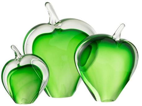 54544-S/3 Paperweight Glass Green 