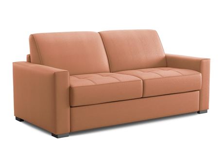 BL001-MARRONE- Sofa Bed Leather With Built-In Mattress