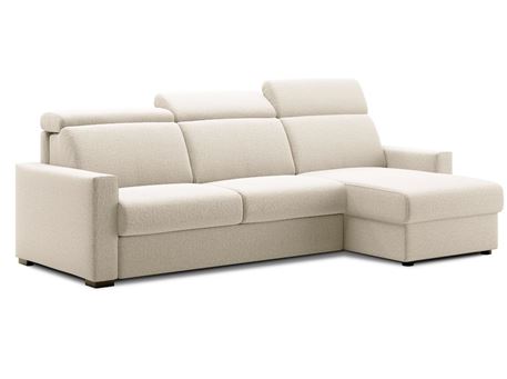 BL012-LINEN- Corner Sofa Bed With Built-In Mattress
