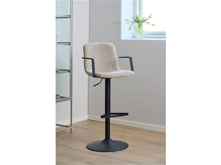 PABLO-Bar Stool Beige With Handles