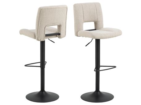 SYLVIA  - Modern Fabric Bar-Stool Beige