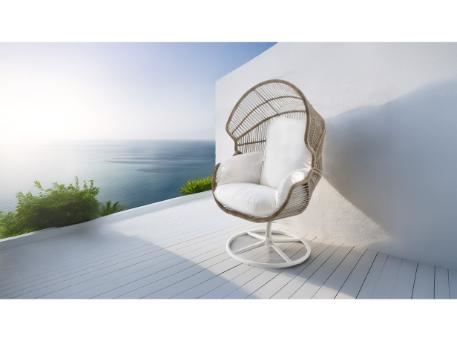 KEIRA-Swivel Egg Chair